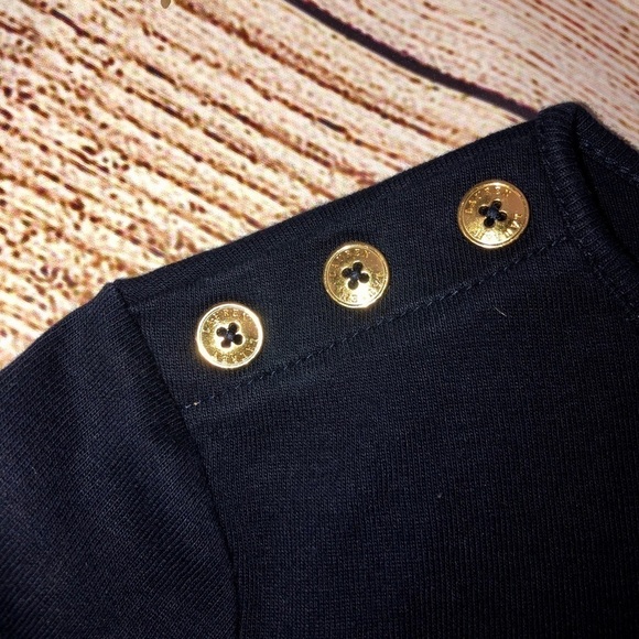 Ralph Lauren Navy Half Sleeve Top - Picture 5 of 9